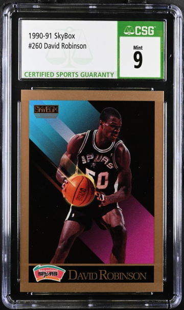 1990-91 SkyBox 260 David Robinson CSG 9 Mint