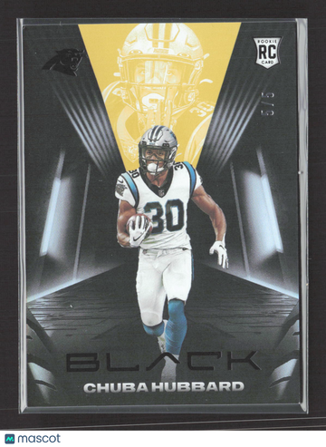 2021 Panini Black Football Chuba Hubbard #137 /5 RC