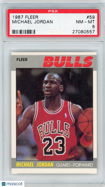 1987 Fleer Michael Jordan #59 PSA 8