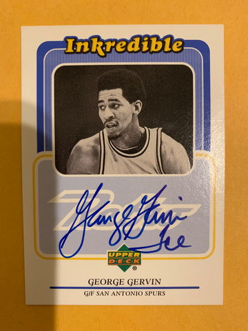 1999 UD Retro Inkredible George Gervin