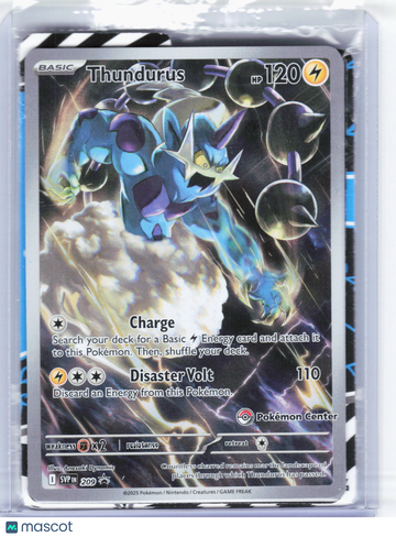 Scarlet & Violet Promo Thundurus (Pokémon Center Exclusive) Holo Black Star Promo [Sealed] #209