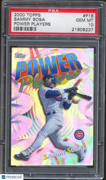 2000 Topps Power Players Sammy Sosa #P16 PSA 10