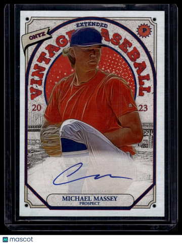 2023 Onyx Vintage Extended Michael Massey #OAMM Blue Signatures AU