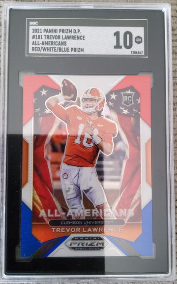2021 Panini Prizm DP #181 Trevor Lawrence R/W/B Prizm All American 