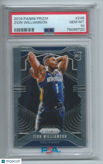 2019 Panini Prizm Zion Williamson #248 PSA 10