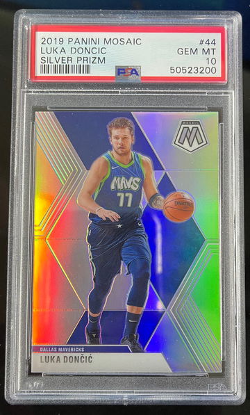 Luka Doncic Mosaic Silver PSA 10