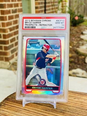 2012 Bryce Harper RC Refractor PSA 10 BOWMAN CHROME PROSPECTS Ebay 1/1 POP 8!