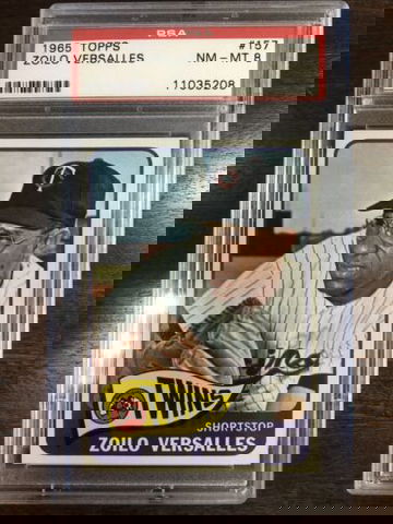 1965 Topps #157 Zoilo Versalles Minnesota Twins PSA 8 NM-MT