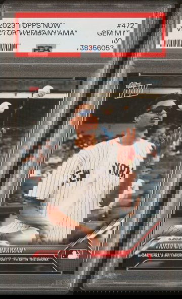 2023 TOPPS NOW MLB VICTOR WEMBANYAMA #472 ROOKIE RC PSA 10 GEM MINT