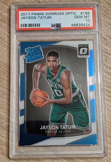 Jayson Tatum 2017 Optic #198 PSA 10