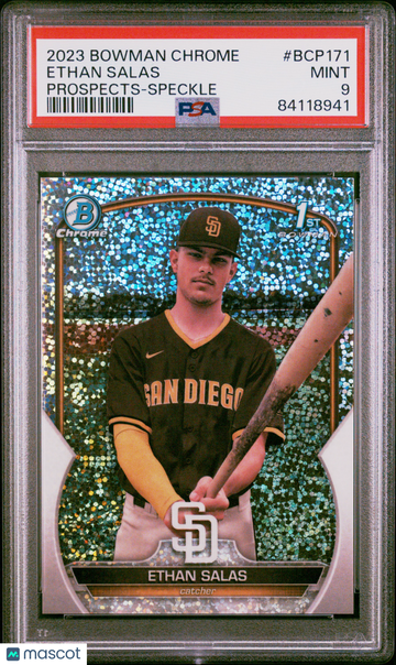 2023 Bowman Chrome Prospects Ethan Salas #BCP171 Speckle Ref PSA 9