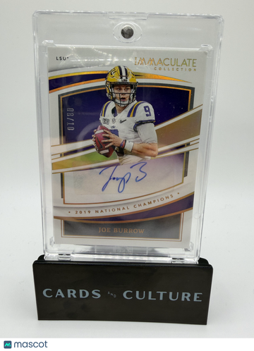 2022 Panini Immaculate Collection Immaculate Champions Joe Burrow #IC-JBU /10