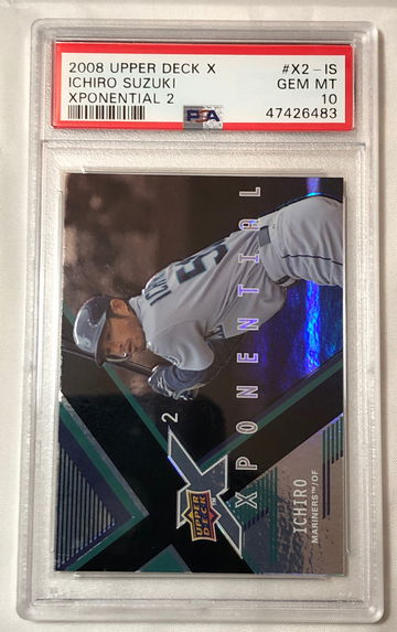 2008 UPPER DECK X #X2-IS  ICHIRO SUZUKI GEM-MT 10