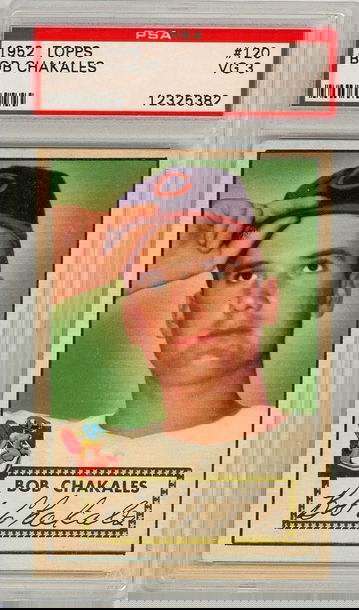 1952 Topps Bob Chakales #120 PSA 3 P1287