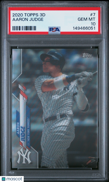 2020 Topps On Demand 3D Aaron Judge #7 PSA 10