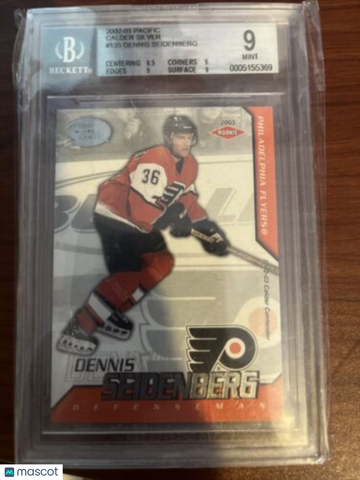 2002-03 Pacific Calder Dennis Seidenberg Rookie BGS 9