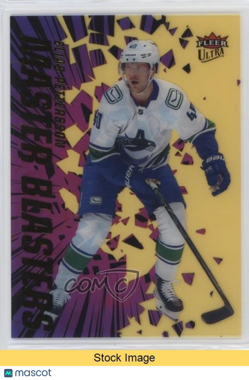 2023-24 Upper Deck Fleer Ultra - Master Blasters - Gold Elias Pettersson #12 Gold Insert