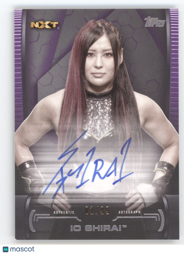 2021 Topps WWE Undisputed Superstar Autograph Io Shirai #A-IS Purple /99