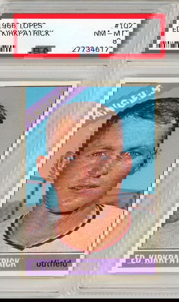 1966 Topps Ed Kirkpatrick #102 PSA 8 P1345