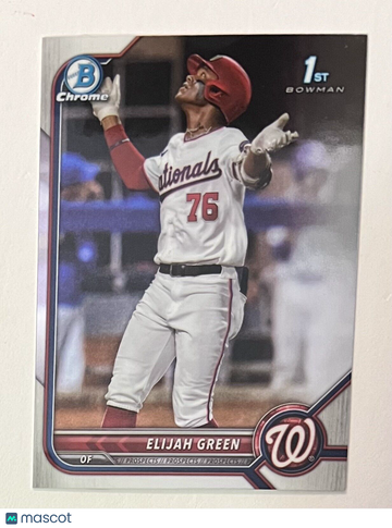 2022 Bowman Draft Elijah Green #BDC-23 Chrome Refractor Rookie 1st Bowman