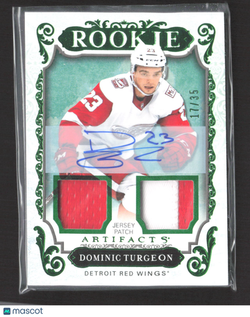 2018 Upper Deck Artifacts Dominic Turgeon #166 /35 Jersey Patch