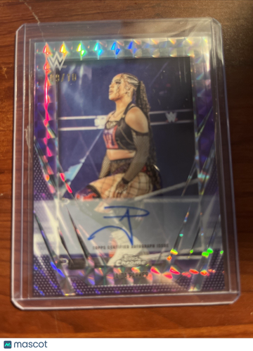 2026 Topps Chrome WWE Jaida Parker #BCA-JAP Base Autograph Black Refractor Short Print Parallel/Variety Topps