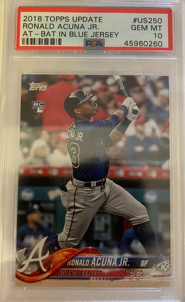 2018 Topps Update Ronald Acuna Jr #US250 PSA 10