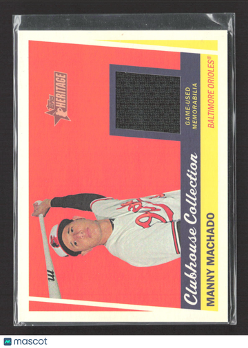 2016 Topps Heritage Manny Machado #CCR-MM Game-Used Memorabilia