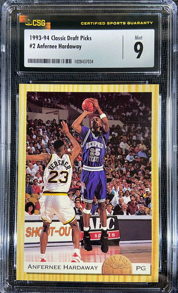 1993-94- Classic Draft Picks ROOKIE Anfernee Hardaway CSG 9 MINT Low POP
