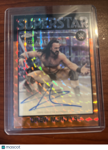 2026 Topps Chrome WWE Drew McIntyre #14/25 Orange Topps