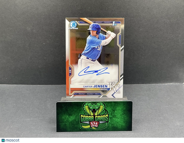 2021 Bowman Chrome Carter Jensen #CDA-CJ 1st Bowman Auto