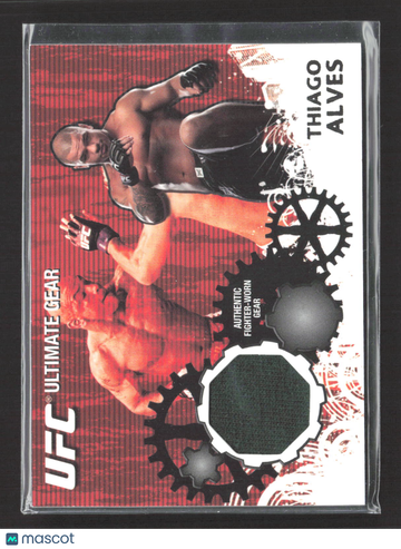 2010 Topps UFC Ultimate Gear Thiago Alves #UG-TA Authentic Fighter-Worn Gear