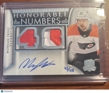 2024-25 Upper Deck The Cup Morgan Frost #43 Patch / PATCH Memorabilia Upper Deck