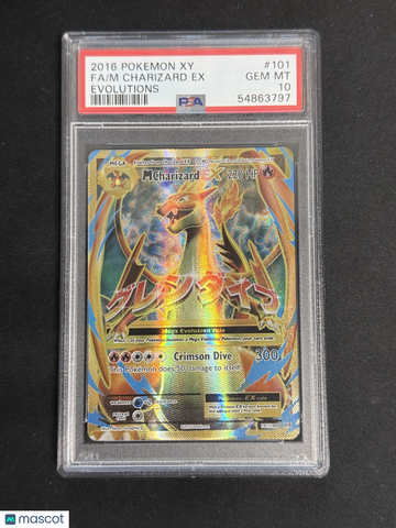 2016 Pokemon Xy Evolutions M Charizard EX Evolutions Fa PSA 10 #101