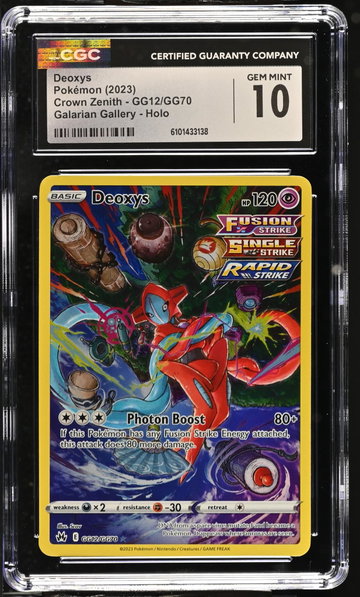 2023 Pokemon #GG12/GG70 Deoxys Crown Zenith CGC 10