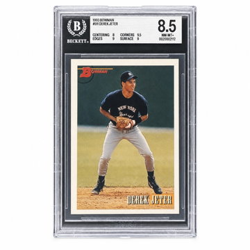 1993 Bowman 511 Derek Jeter Rookie Beckett 8.5 NM-MT+ New York Yankees