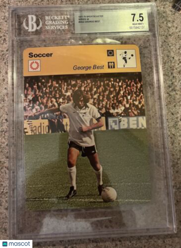 1977-79 Sportscasters - Series 34 - Lausanne A George Best #34-22 BGS 7.5