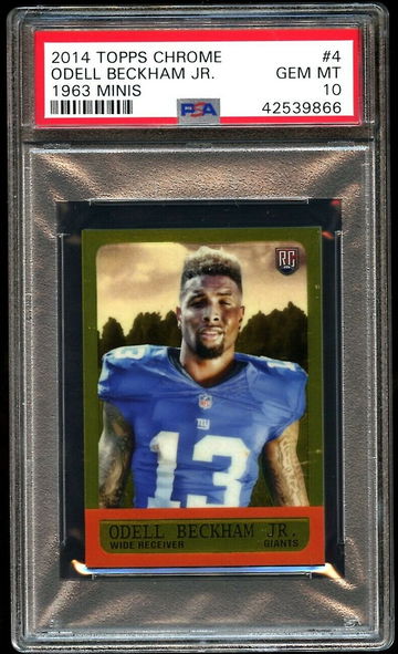 2014 Topps Chrome Odell Beckham Jr. Rookie 1963 Minis #4 PSA 10 Gem Mint RC 