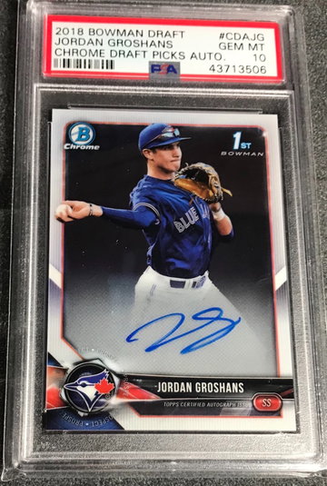 Jordan Groshans 2018 Bowman Chrome Auto