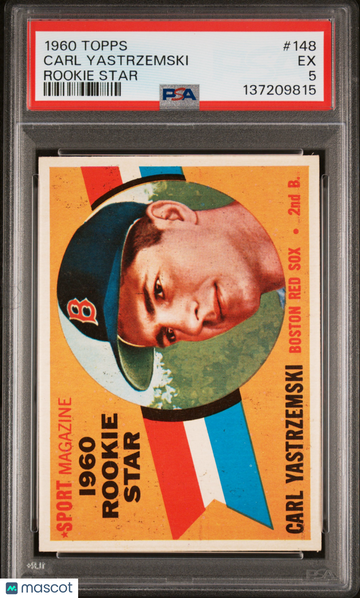 1960 Topps Carl Yastrzemski #148 Rookie Star PSA 5