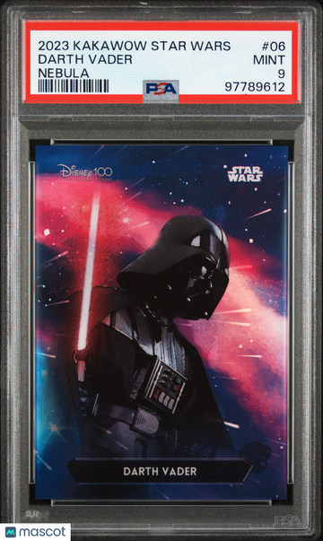 2023 Kakawow Phantom Disney100 Star Wars Nebula Darth Vader #06 PSA 9