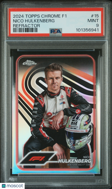 2024 Topps Chrome F1 Nico Hulkenberg #15 Refractor PSA 9