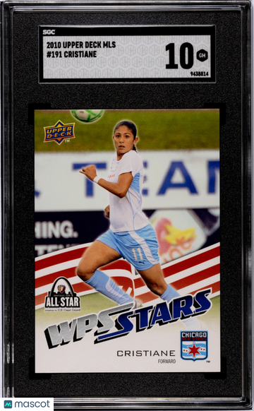 2010 Upper Deck Mls Cristiane #191 SGC 10