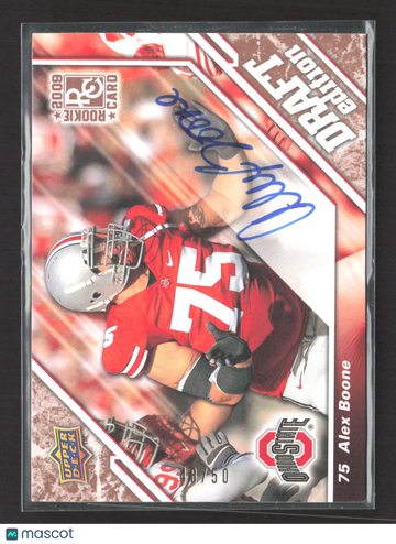 2009 Upper Deck Draft Edition Alex Boone #46 /50