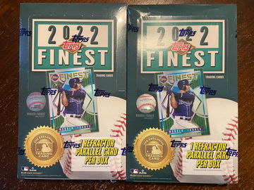 2022 Topps Finest 2 boxes ships from Canada