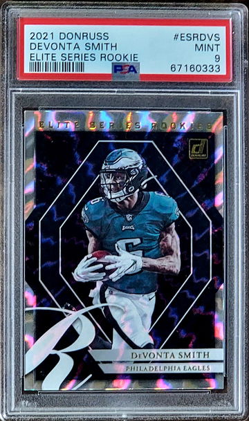 2021 DEVONTA SMITH Panini Donruss Elite Series Rookies PSA 9 POP 3 #ESRDVS