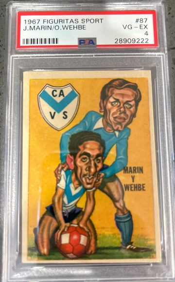 1967 Figuritas Sport J. Marin/O. Wehbe PSA 4