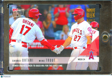 2018 Topps Now Mike Trout Shohei Ohtani #MOW-24W