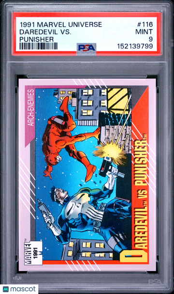 1991 Marvel Universe Daredevil VS. Punisher #116 PSA 9