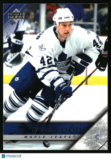 2005-06 Upper Deck Kyle Wellwood #427 Toronto Maple Leafs